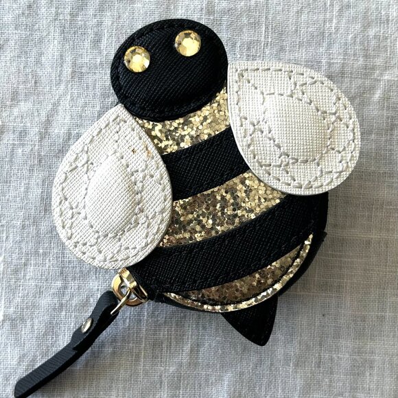 GENUINE Kate Spade Queen Bee Coin Purse - Down the Rabbit Hole + Gift Box! NWOT - Picture 1 of 7